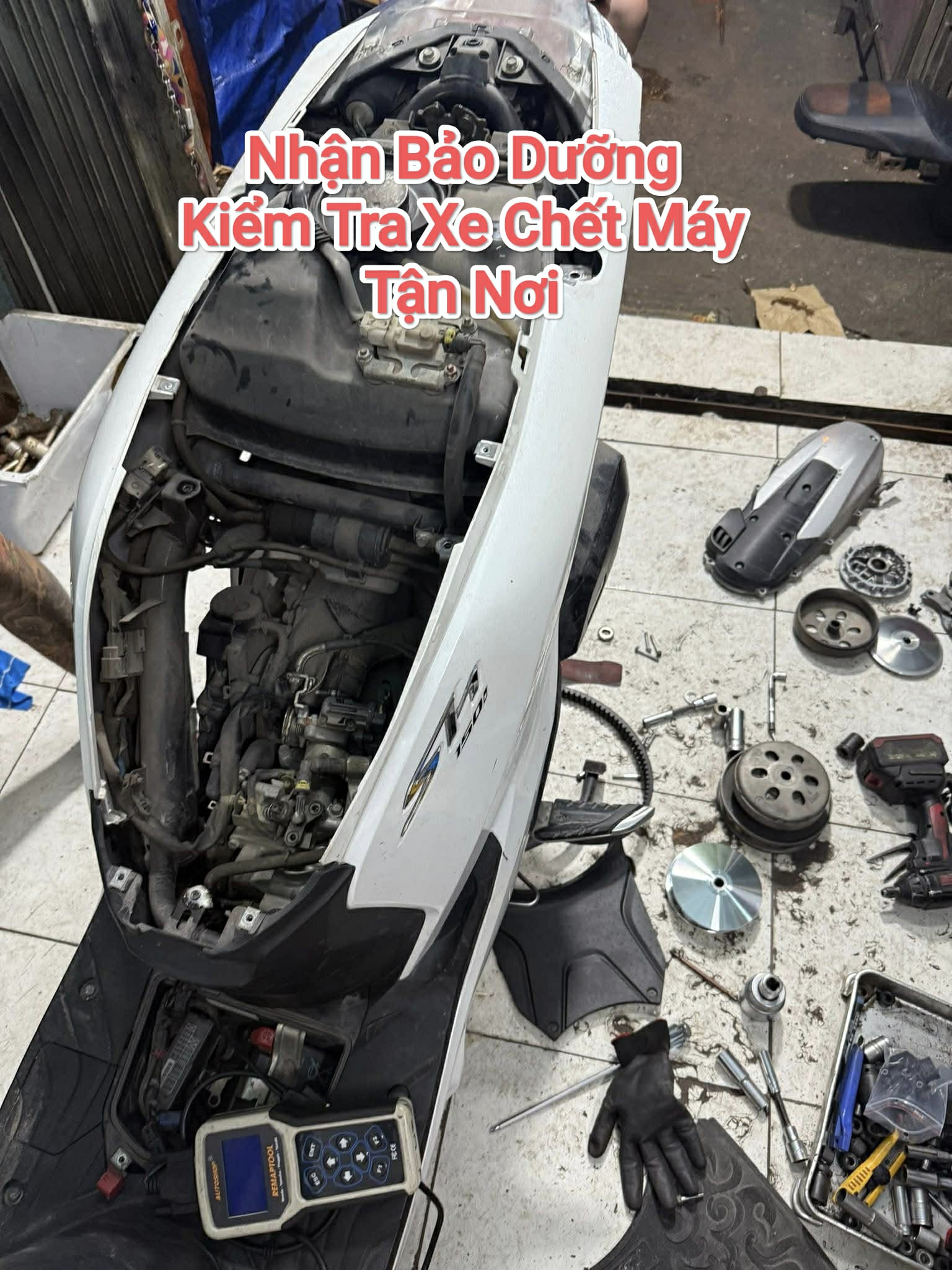 Mô phỏng kích bình xe máy